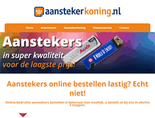 Tablet Screenshot of aanstekerkoning.nl